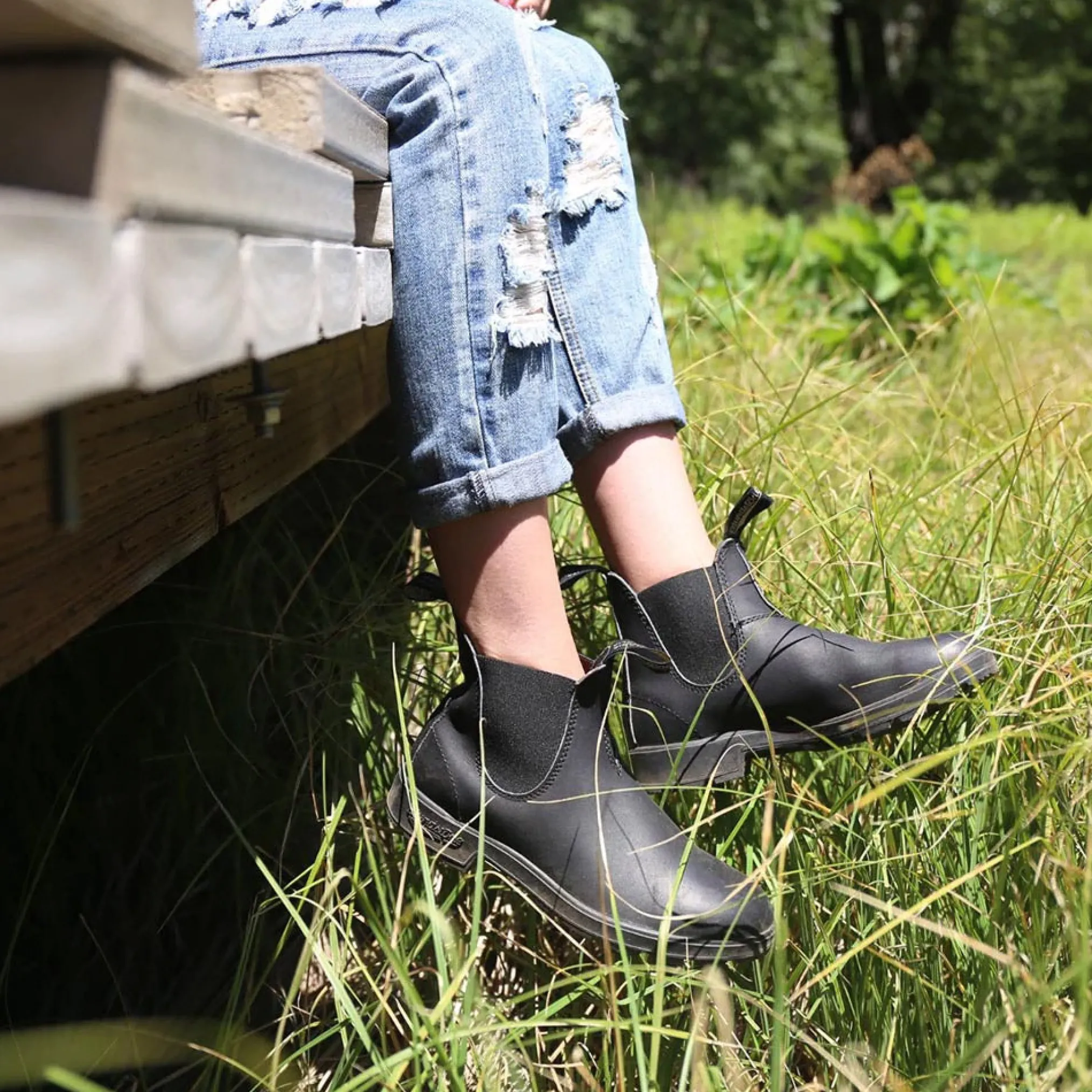 Blundstone 558 - Sztyblety Damskie Męskie - Black - Kolor Czarny