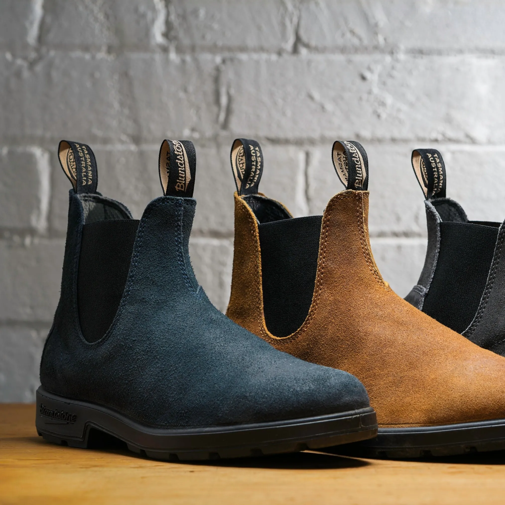 Blundstone 1912 Sztyblety Damskie Męskie Zamszowe Navy Kolor Granatowy