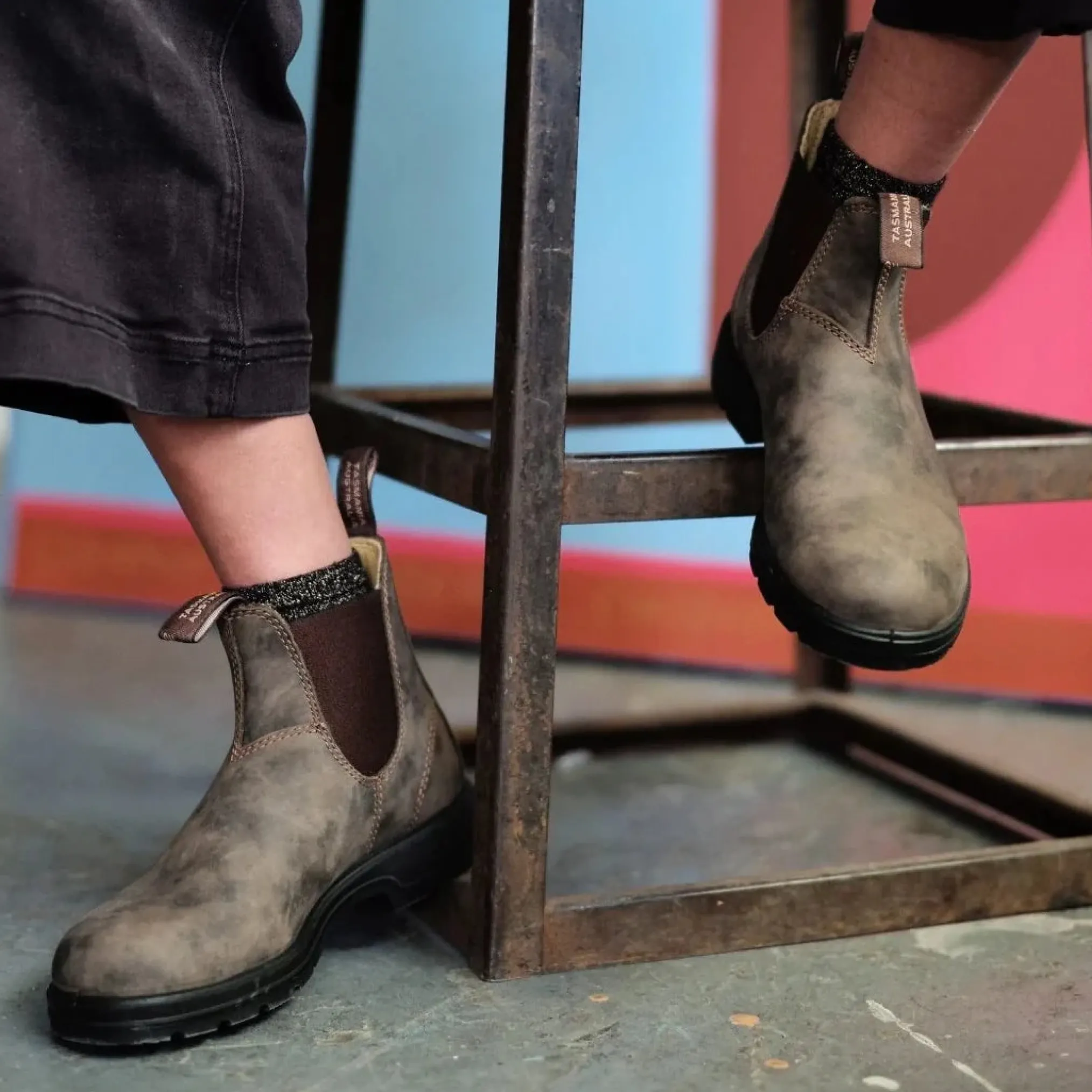 Blundstone 585 Sztyblety Damskie Męskie Rustic Brown Kolor Brązowy