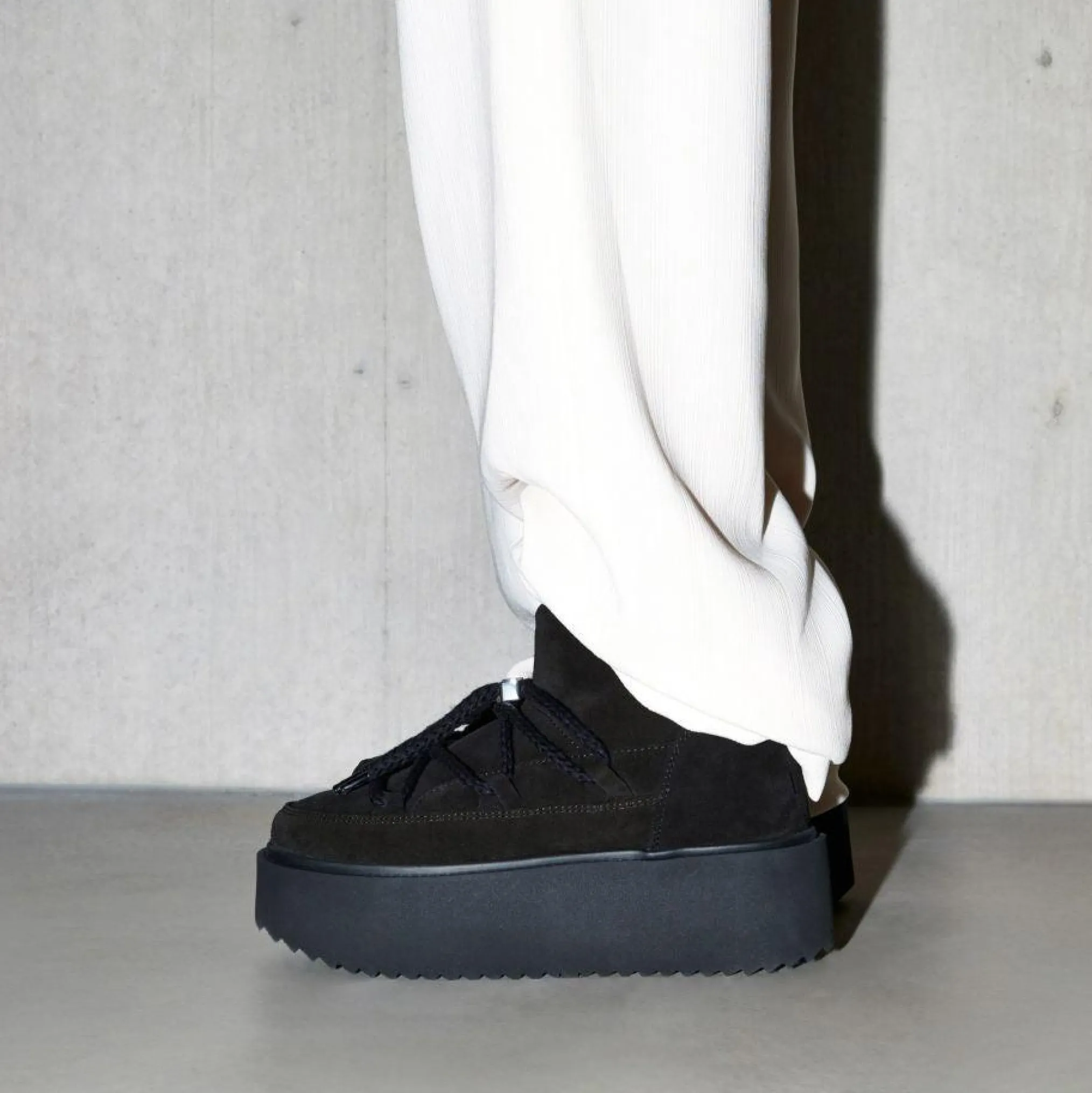 INUIKII Buty Damskie Classic Low Platform Black
