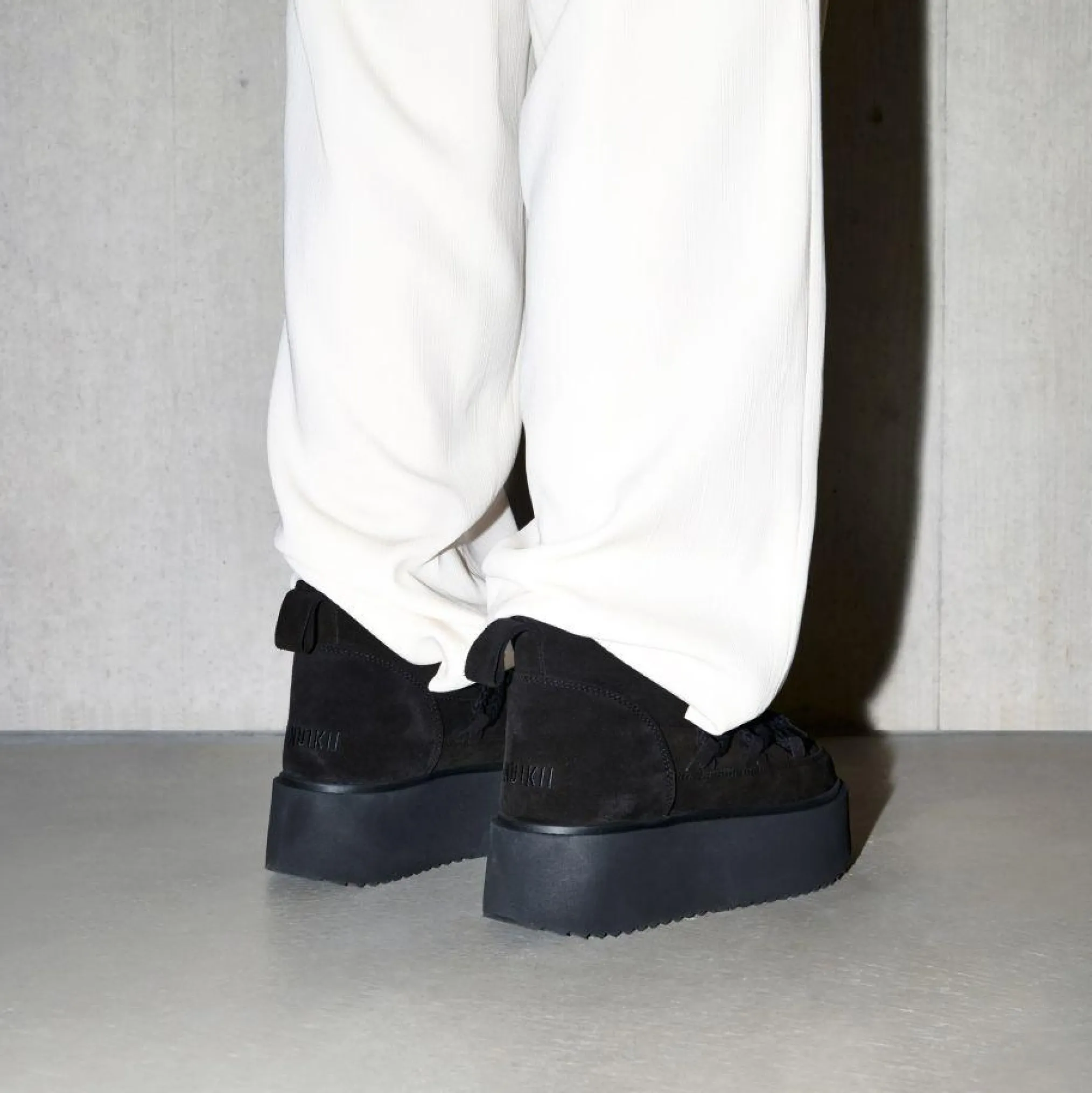 INUIKII Buty Damskie Classic Low Platform Black