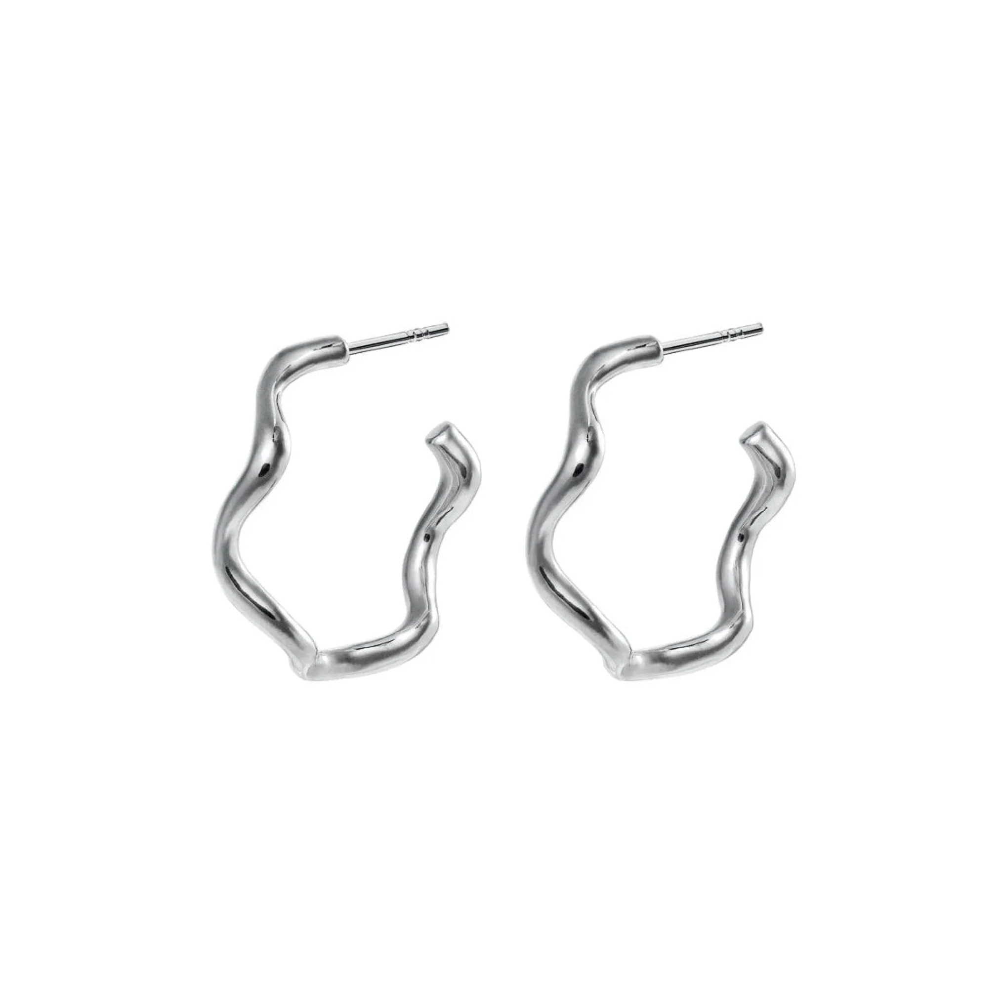 Kolczyki Maar Aalto earrings srebrne