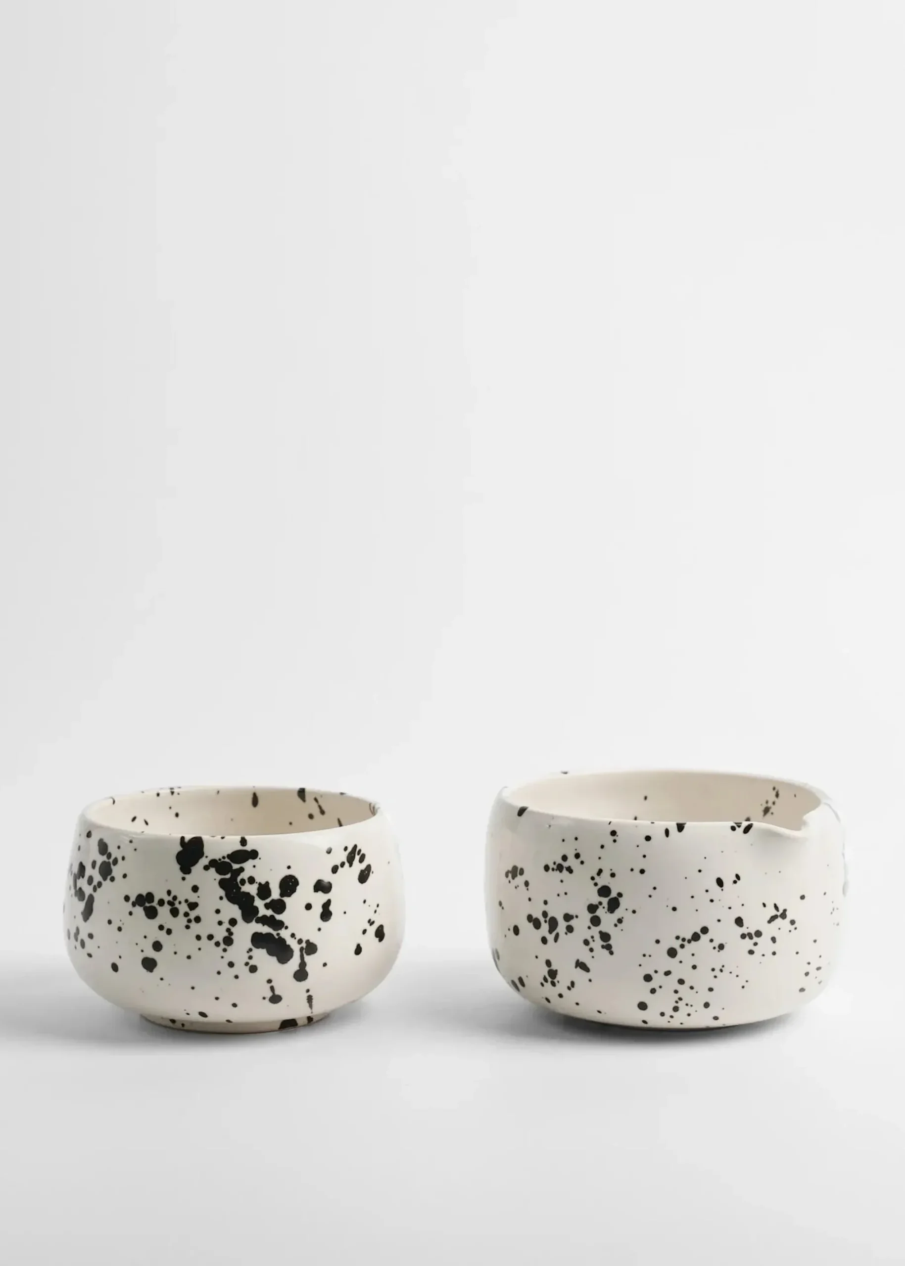 makaki studio zestaw do matchy SPLATTER (matchawan/czarka + miska z dz