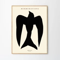 Plakat The Poster Club By Garmi, Murmurations Sort Sol (30x40)