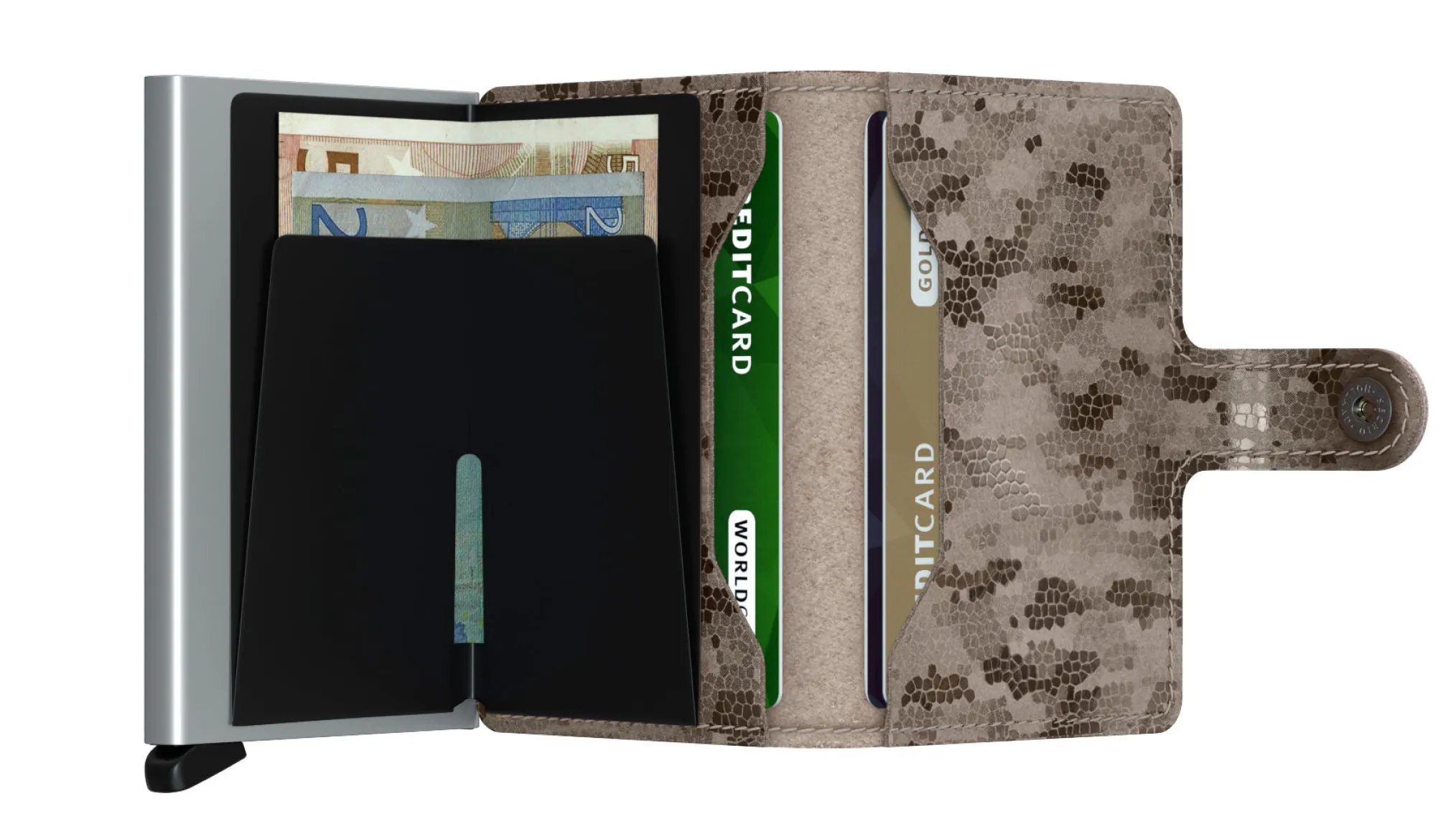 Portfel Secrid Miniwallet Crisple Taupe Camo