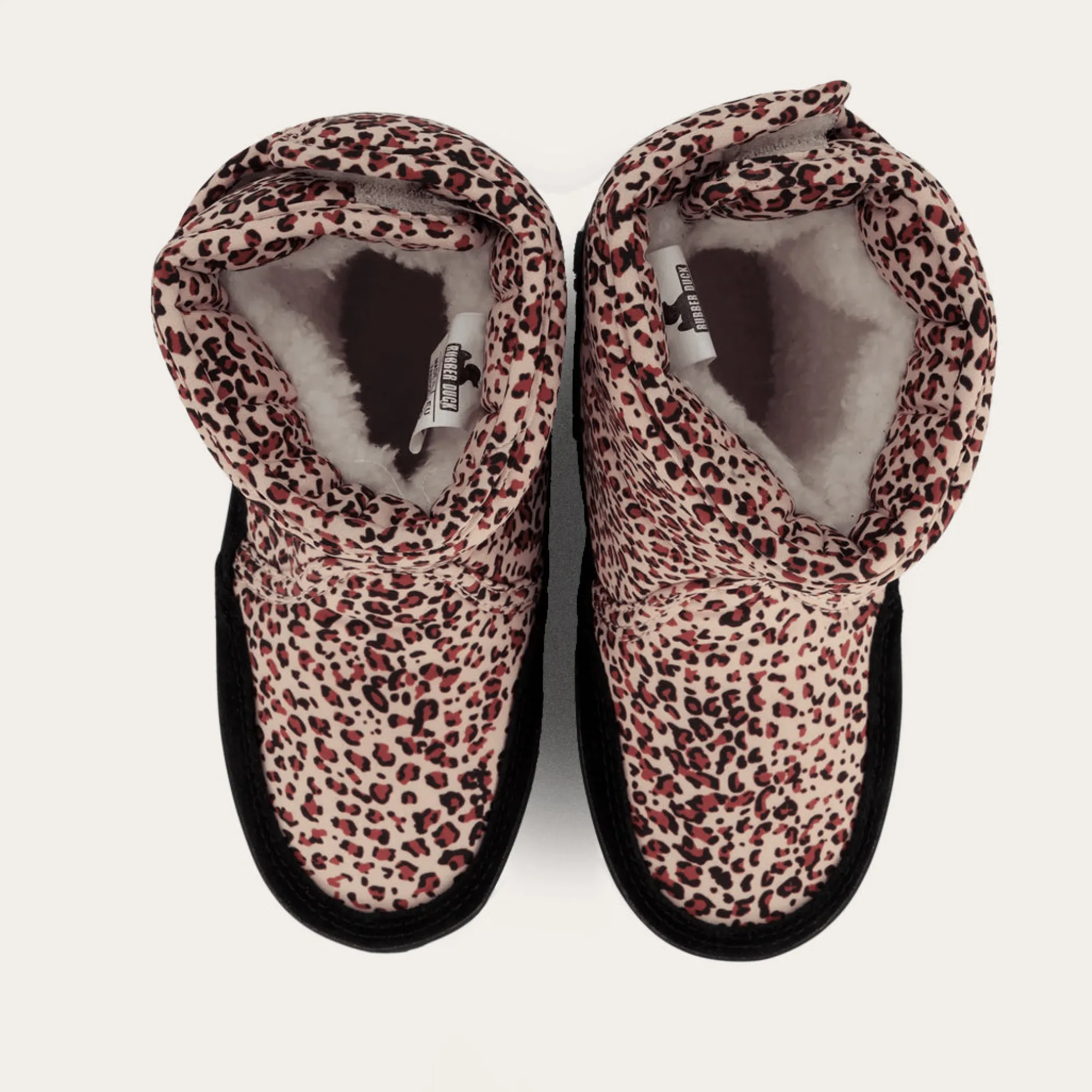Rubber Duck - Śniegowce Dziecięce - Snow Jogger Print Kids - Tan Leo -