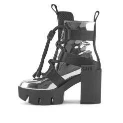 United Nude Grip Nomad Mid II Silver Buty na Obcasie Damskie Srebrne
