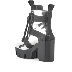 United Nude Grip Nomad Mid II Silver Buty na Obcasie Damskie Srebrne