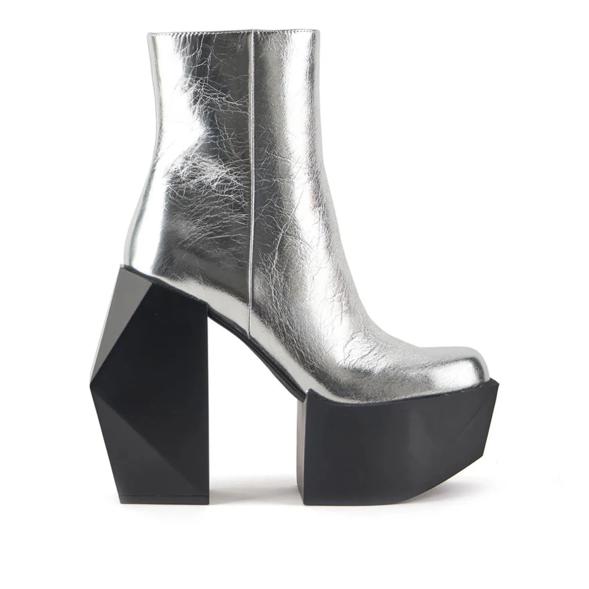 United Nude Stage Boot Silver Buty na Obcasie Damskie Srebrne