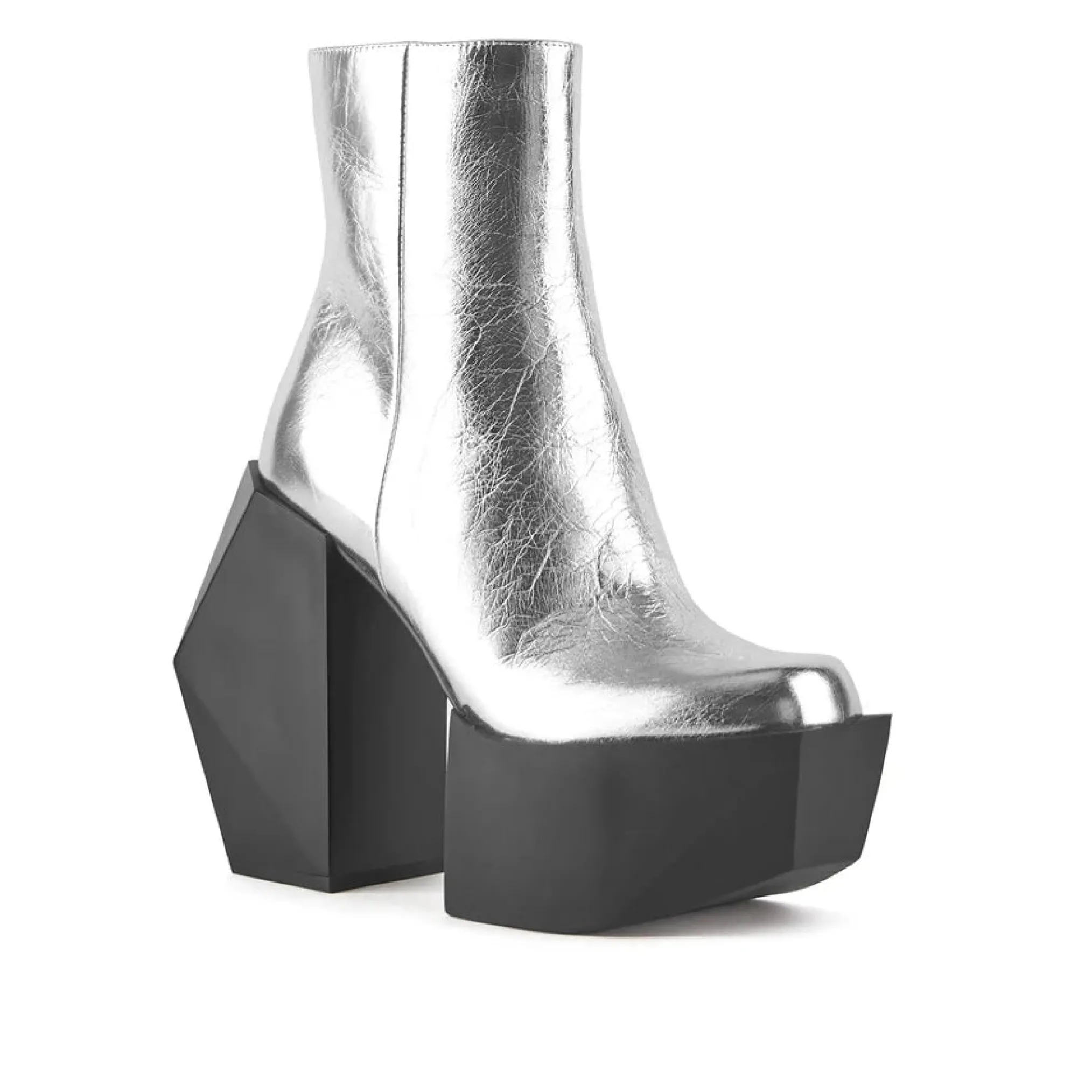 United Nude Stage Boot Silver Buty na Obcasie Damskie Srebrne