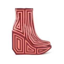 United Nude Wa Bootie Hi Cranberry Mix Buty na Obcasie Damskie Czerwon