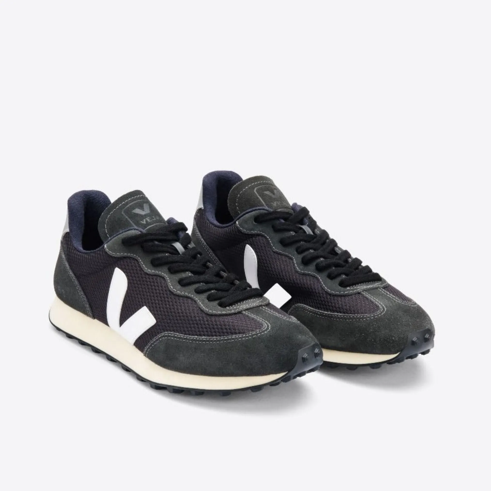 Veja Rio Branco Sneakersy Męskie Alveomesh Black White Oxford Grey Kol